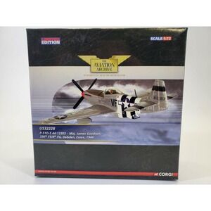Corgi US32228 P‑51D Mustang USAAF 4th FG 1944 Jet 1/72 Diecast Model New